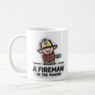 Caneca De Café Aprendiz de bombeiro. Futuro Bombeiro 