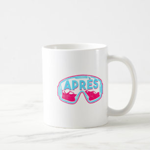 Caneca De Café Après, Esqui Retro Snowboard Vintage 80s 90s Esqui