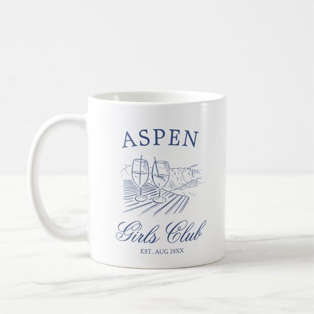 Caneca De Café Après Ski Com A Noiva Para O Fim de Semana Bach (Esquerda)