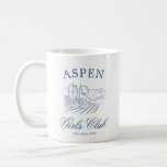 Caneca De Café Après Ski Com A Noiva Para Ser Bach Weekend<br><div class="desc">Este design apresenta um texto ousado moderno,  vibrações de neve com elementos desenhados à mão.</div>