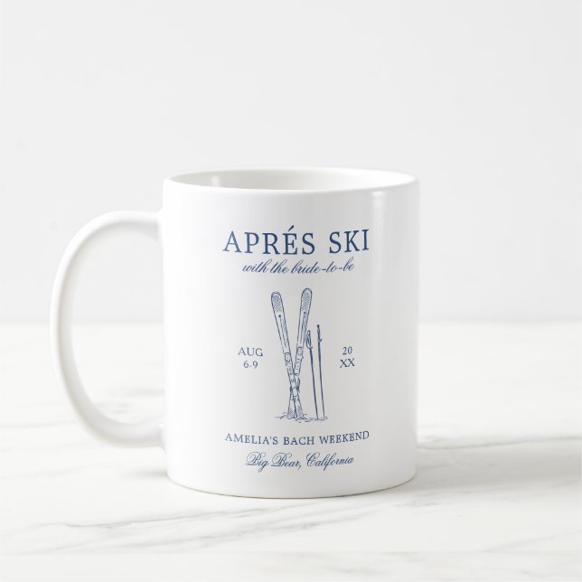 Caneca De Café Après Ski Com A Noiva Para Ser Fim De Semana Bach (Esquerda)