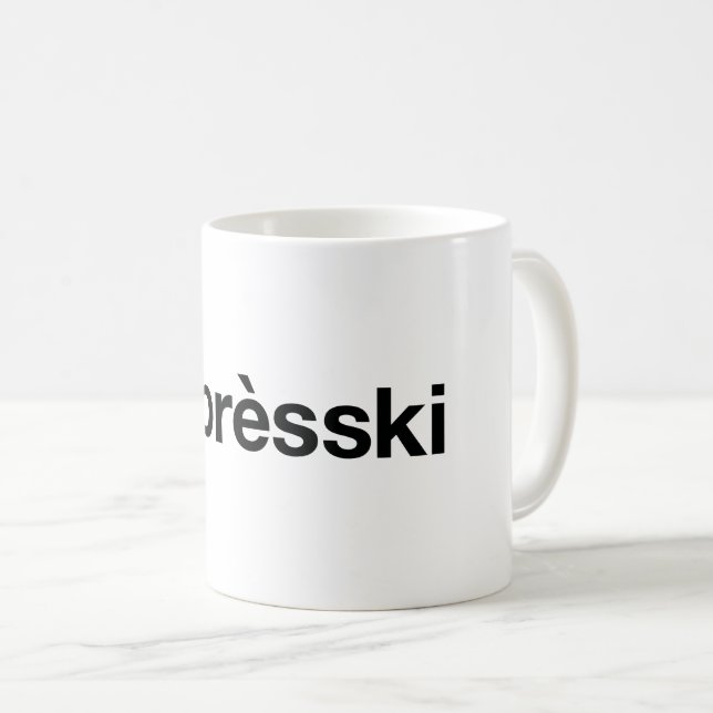 Caneca De Café APRES SKI Hashtag (Frente Esquerda)