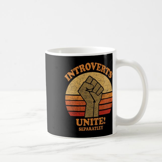 Caneca De Café Apresenta Unir Separadamente Vintage Unida (Direita)