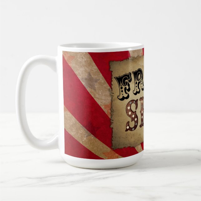 Caneca De Café Apresentação de Poster de Circo Retroativo (Esquerda)