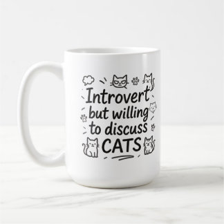 Caneca De Café Apresentamos mas dispomos a discutir gatos