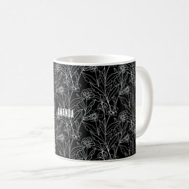 Caneca De Café Aproveite as flores das Pequenas Coisas (Frente Esquerda)