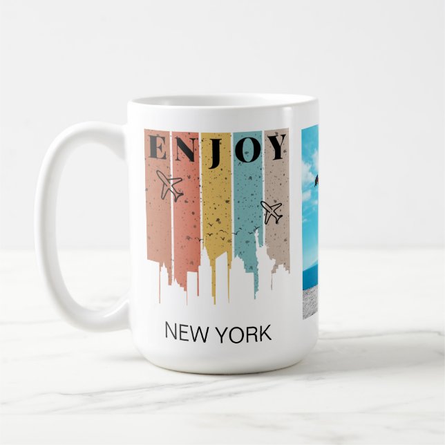 Caneca De Café APROVEITE NEWYORK, Edifícios, | Viagens | Foto (Esquerda)