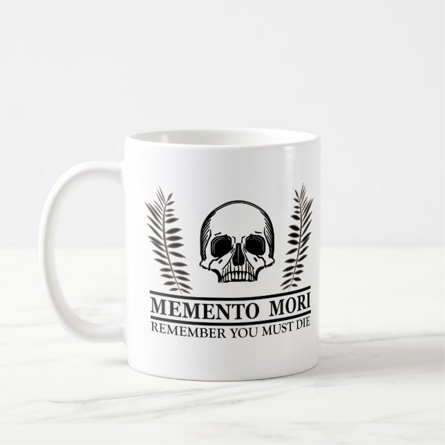 Caneca De Café Aproveite o Dia Memento Mori caveira (Esquerda)