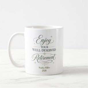 Caneca De Café Aproveite Sua Aposentadoria Merecida Personalizada