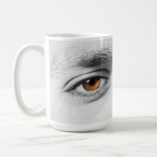 Caneca De Café Aproximação dos olhos humanos