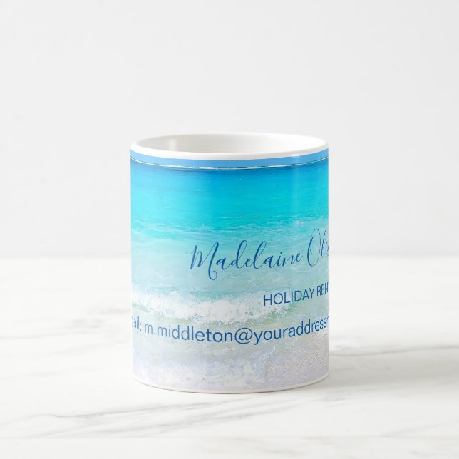 Caneca De Café Aqua Blue Ocean Guest House Personalizado (Centro)