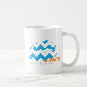 Caneca De Café Aqua do ziguezague