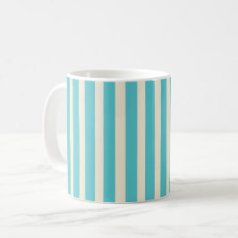 Caneca De Café Aqua Stripes