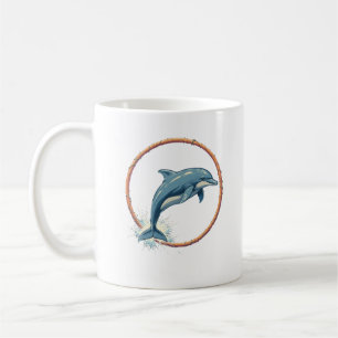 Caneca De Café Aqua Stunts do Golfinho