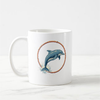 Caneca De Café Aqua Stunts do Golfinho