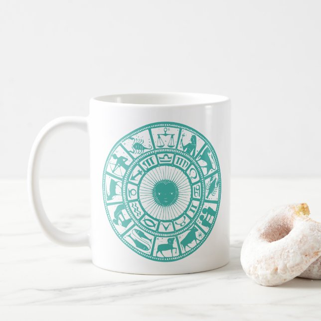 Caneca De Café Aqua Zodiac Mug (Com Donut)