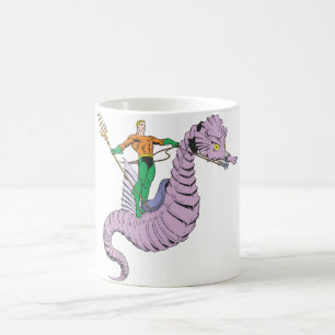 Caneca De Café Aquaman corre cavalo marinho