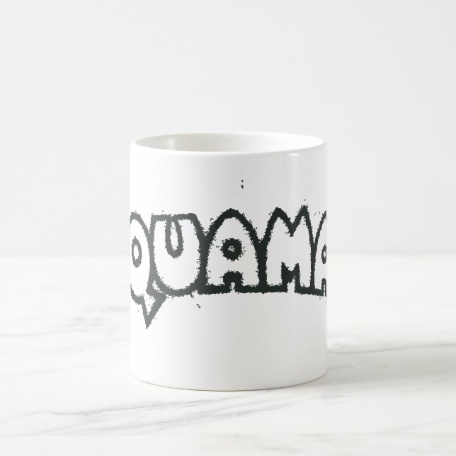 Caneca De Café Aquaman Grunge Black Logo 2 (Centro)