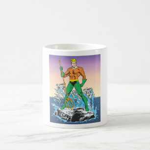 Caneca De Café Aquaman Stands with Spear