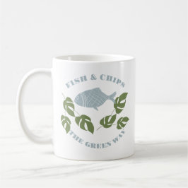 Caneca De Café Aquaponics Fish & Chips the Green Way