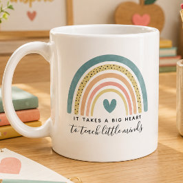 Caneca De Café Aquarela Arco-íris Agradecimento aos Professores