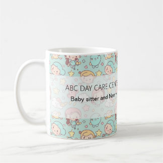 Caneca De Café Aquarela Babá Personalizada Fofa
