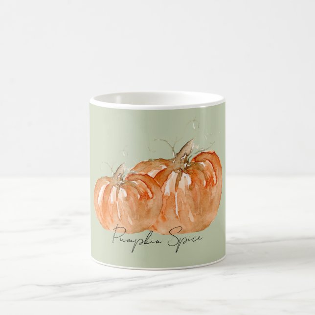 Caneca De Café Aquarela Cai Pumpkin Spice Mug (Centro)