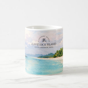 Caneca De Café Aquarela da Praia do Elefante – Presente Lembrança
