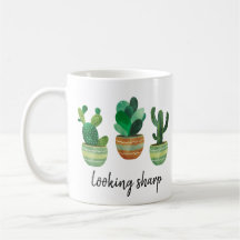 Aquarela de Cactus Verde Olhando Afiado Botânica
