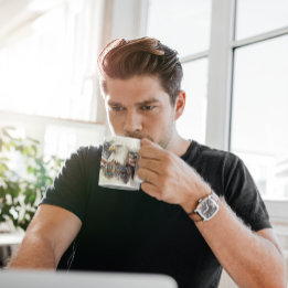 Caneca De Café Aquarela Eagle Patriótica América do deus abençoe