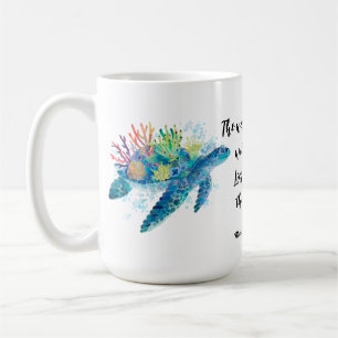 Caneca De Café Aquarela Inspirada no Oceano