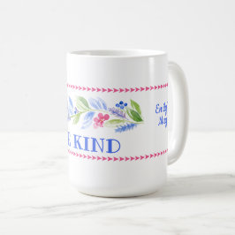 Caneca De Café Aquarela Pastel Floral SEJA GENTIL