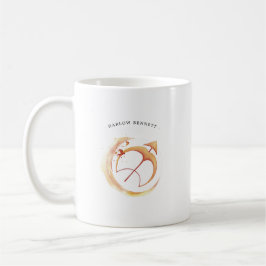 Caneca De Café Aquarela Sagittarius Astrologia Zodiac | Monograma