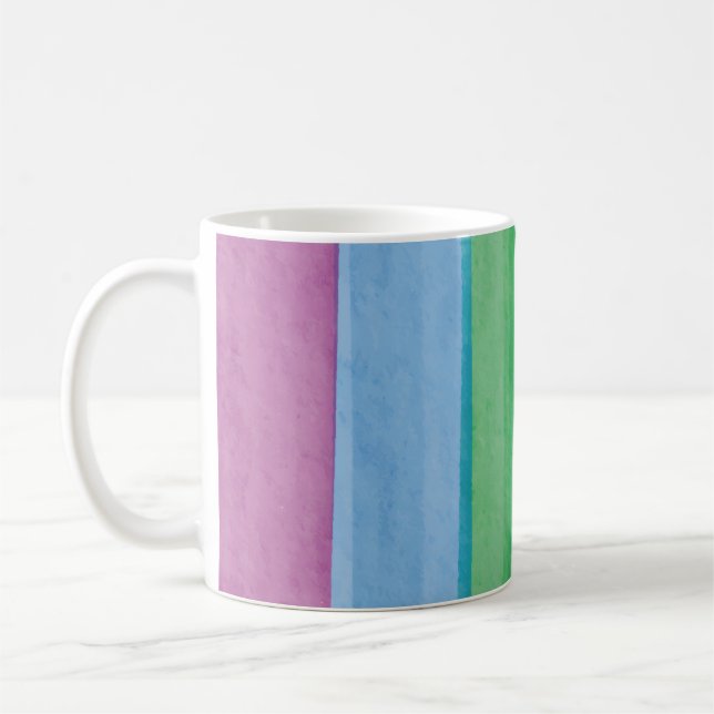 Caneca De Café Aquarelas Arco-íris Orgulho (Esquerda)