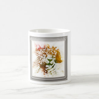 Caneca De Café Aquarelas - Leopardo