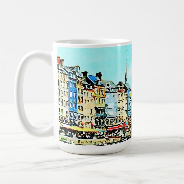 Caneca De Café Aquarelle Honfleur (Esquerda)