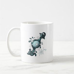 Caneca De Café Aquário Cósmico Urano Zodiac