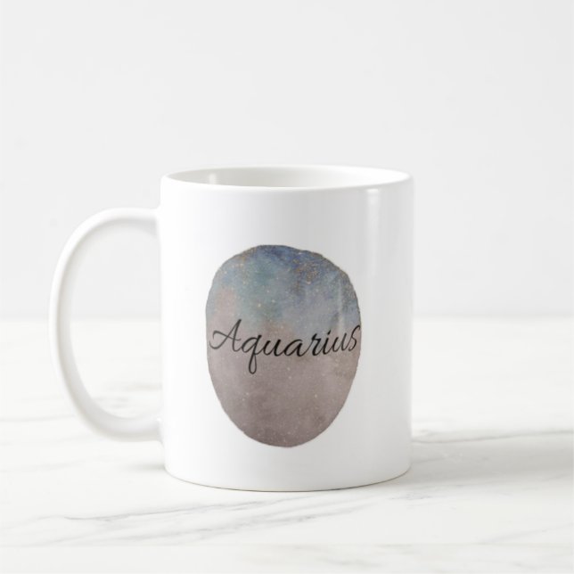 Caneca De Café Aquário - Zodiac Mug (Esquerda)