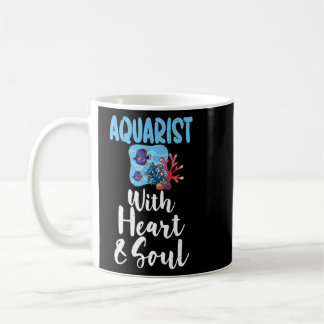 Caneca De Café Aquarista com Proprietário de Peixes de Coração e