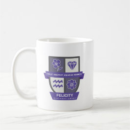 Caneca De Café Aquarius Birthday Crest™ for February 1-18 Mug
