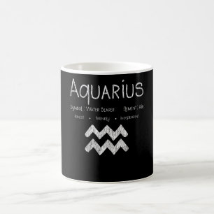 Caneca De Café Aquarius Horoscope Astrology - Sinal de Estrela - 