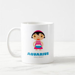 Caneca De Café Aquarius Zodiac para crianças