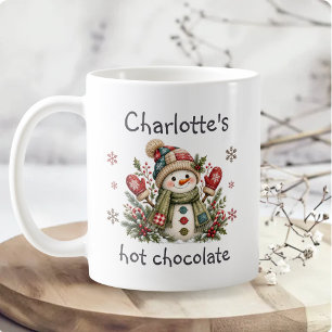 Caneca De Café Aqueça o Natal com Chocolate Quente Personalizado