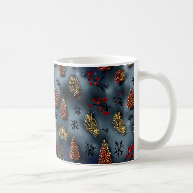 Caneca De Café Aquecendo Mugs no Natal (Direita)