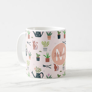 Caneca De Café Aquecimento De Plantas Capazes Gatos Jardinagem Pe