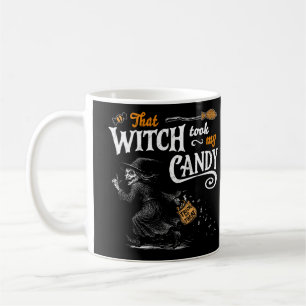 Caneca De Café Aquela Bruxa Ficou Com Meu Docinho Escuro
