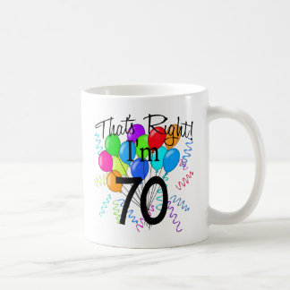 Caneca De Café Aquele é direito que eu sou 70 - aniversário