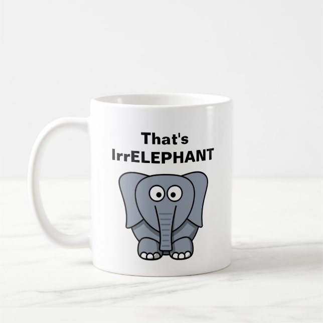 Caneca De Café Aquele é IrrELEPHANT (Esquerda)