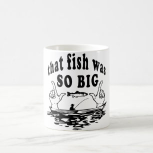 Caneca De Café Aquele peixe era tão grande