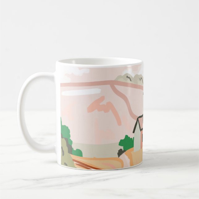 Caneca De Café Aquele Sentimento Quente E Pacífico (Esquerda)
